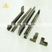 ZHONGLIAN Champagne Brushed Libya Kitchen Cabinet Aluminium Profile thumbnail-2