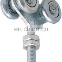 Steel Two-wheel Slide Rail Suspension Cart Silver Sliding Rail Wheel Suspension Rod Door Rail Wheel With Nut thumbnail-4