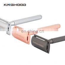 Private Label Modern Face Eco Friendly Stainless Steel Safety Razor For Men thumbnail-4