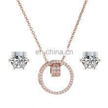 SHENGKE Black Plated Jewelry Watch Sets Dazzling Diamond Earing Necklace Accessories Gift Watches Sets Ladies Watch Luxury thumbnail-4