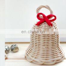 Wicker High Quality Rattan Bells Ornament, Christmas Bell Rattan DecorDecor Christmas Trees Kid Toy WHolesale thumbnail-5