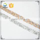 2016 New Designs Hot Fix Point Back Rhinestone Trimming for Women Dress thumbnail-3