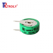 TROILY NIMH Battery 40H Cell 1.2V40mAH Rechargeable Coins thumbnail-2