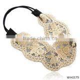 Latest Hairband Designs Elastic Lace Headband Wholesale Head Wraps thumbnail-1