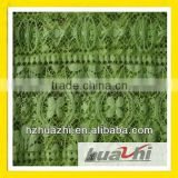 green embroidered lace fabric hangzhou textile
