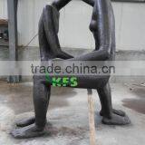 Bronze Abstract Kissing Lover Sculpture