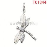 TC1344 eco-environment dragonfly accessory design popular pendant&charm