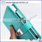 2016 New Design Promotion Pretty Leather Notebook With Lock & Pen