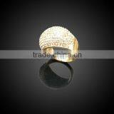 Lovely Vivid God Plated Crystal Rings Jewelry thumbnail-1