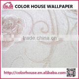Girl Bedroom Floral Wallpaper Interior Decoration 3D Design thumbnail-3