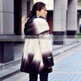 Fahionable Fur Coats With Two Different Colors