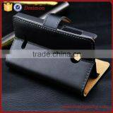 Genuine Natural Leather Folio Wallet Stand Case for Micosoft Nokia Lumia 435