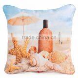 Cute Elegant Beach Seascape Inflatable Throw Pillow Case With Insert 30cm Supplier's Choice