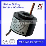 SRH 2578-12SThrough bore slip ring ID25mm. OD78mm.12Wires, 5A x12wires 5Ax 36 wires                        
                                                Quality Choice