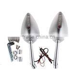 Soto Racing - Aluminum CNC Motorcycle Rearview Side Mirror With Turn SIGNALS LIGHT INDICATORS thumbnail-2