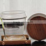 Top Quality 600ml Bamboo Lid Teapot Chinese Borosilicate Heat Resistant Teapot Glass Teapot thumbnail-5