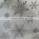 Silver Snowflakes - White Background Christmas Quilting Fabric