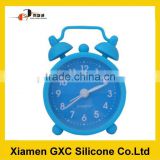 hot sell silicone big table alarm with blue wake up clock