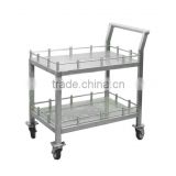 stainless steel 3 shelf food trolley for sale