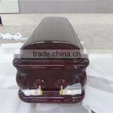 High Quality Popular Material Wooden Europe Coffin With Blanket and Cover thumbnail-2