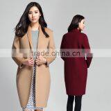 Women's Single-Breasted Wool Cashmere Spring Winter Coat OEM ODM Type Clothes Factory Manufacturer Guangzhou thumbnail-1