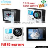 2016 New Wifi Action Camera 1080P FHD Sport DV DVR G3 Waterproof 30M 170 Wide Angle 12MP For Extreme Sports