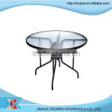 hot garden furniture tampered glass table