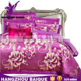 Latest Designs Quality Cotton Sexy Purple Flowers Bed Sheet Set