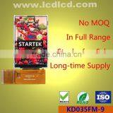 IPS LCD Screen 3.5 Inch Display LCD Full Viewing Angle and High Contrast and High Brightness Supplier's Choice