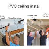 Artistic Interior Plastic Composite Ceiling Board Decoration, Install Plastic Ceiling