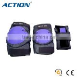 Action plastic gear set for adult skate knee pad elbow protector customized color
