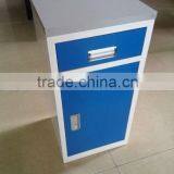 steel+plastic bedside cabinets/lockers with small size380*350*760mm