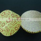 Yellow Dots Greaseproof paper cakecup baking cups for baby showers