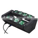 NEW 8*10w LED Moving Head Beam Spider Scan Light RGBW 4-IN-1 Dual Heads thumbnail-6