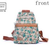 beautiful newest design canvas school backpack for teenage girls