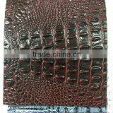 2015 fashion design PVC crocodile leather for furniture and sofa upholstery fabric usage