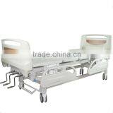 High Quality Manual 4 PP Side Rail Hospital Bed Wholesale thumbnail-4