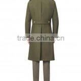 2015 New Style 100% Cashmere Classic Army Grey 100 Cashmere Coat thumbnail-3