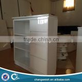 high gloss painting display cabinet with drawers