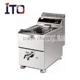 Quality Commercial Gas Fryer with 1 Tank 1 Basket