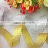 Wholesale Various Size Decorative Christmas Metallic Colored Ribbon for Packaging 25yards/roll thumbnail-1