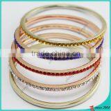 Fashion Rhinestone Crystal Alloy Bangle Bracelet Wholesale thumbnail-1