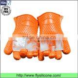 Super-thick Flexible Durable Non-slip Silicone Housework Gloves With Fingers thumbnail-4