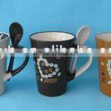 10oz Ceramic Mug With Spooner thumbnail-1