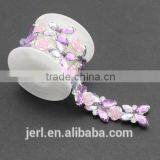 Hot Selling Colorful Crystal Rhinestone Bridal Trimmings Chain for Wholesale thumbnail-1