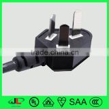 ccc certificated power cord with top quality 10A 250V 3 pin male plug
