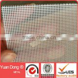 White and black color painted window screen mesh panel
