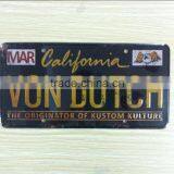 <b>Custom</b> <b>embossed</b> <b>metal</b> license <b>plate</b> sign