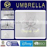 Hot Sale High Quality Custom Print Transparent Plastic Umbrella