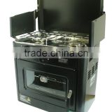 Outdoor garden Party Domestic dual burner BBQ grill Combination with oven